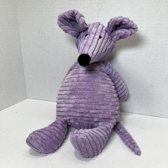 Jellycat London Mouse Rat Cordy Roy Corduroy Purple Plush Stuffed Animal 15" HTF - Picture 4 of 6